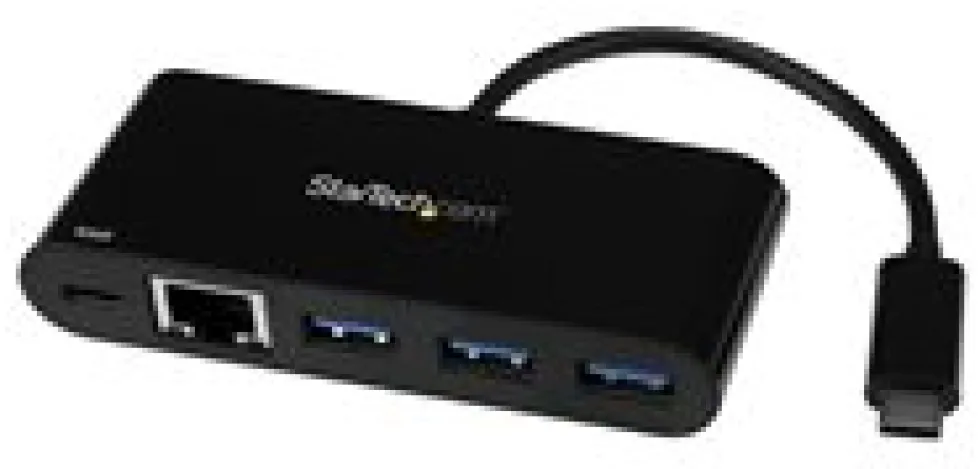 Startech 3-ports USB-C-hubb med Gigabit Ethernet och 60 W