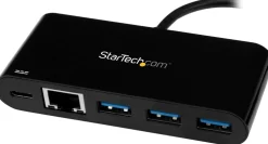 Startech 3-ports USB-C-hubb med Gigabit Ethernet och 60 W