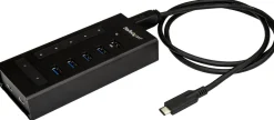 Startech 7-ports USB C-hubb - USB Type-C till 2x USB-C/5x USB-A