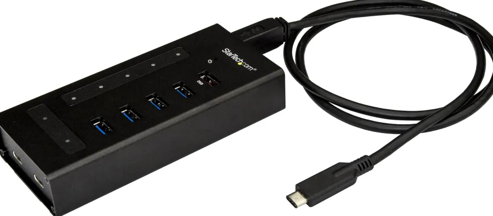 Startech 7-ports USB C-hubb - USB Type-C till 2x USB-C/5x USB-A