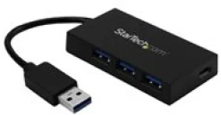 Startech 4 Port USB 3.0 Hub, USB Type-A Hub with 1x USB-C & 3x