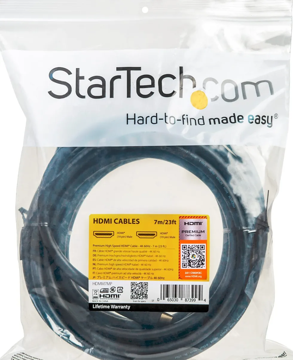 Startech Premium Höghastighets HDMI-kabel med Ethernet - 4K