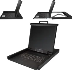 StarTech Rackmonterad KVM-konsol - 1-ports VGA KVM med 19-tums