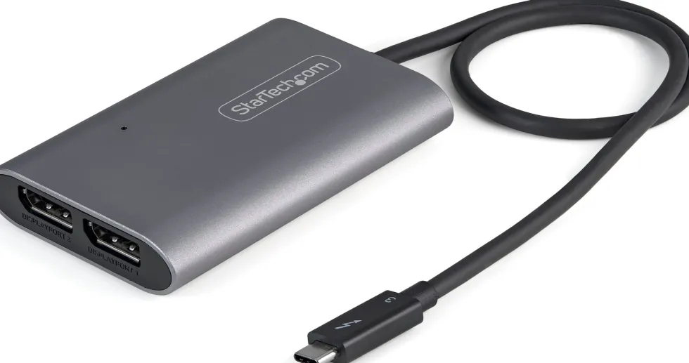 StarTech Thunderbolt 3 to Dual DisplayPort Adapter DP 1.4, Dual