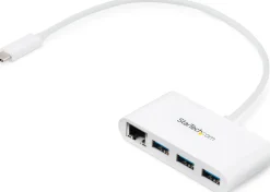 Startech USB-C-hubb med 3 portar och Gigabit Ethernet - USB-C