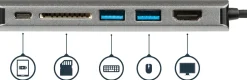 Startech USB C Multiport Adapter - Portable USB-C Dock to 4K