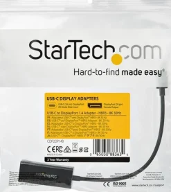 StarTech USB C to DisplayPort Adapter, 8K/5K/4K USB Type C to DP