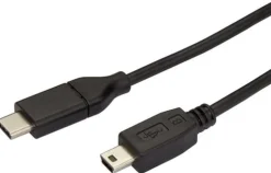 StarTech USB C to Mini USB Cable - 6 ft / 2m - M/M - USB 2.0