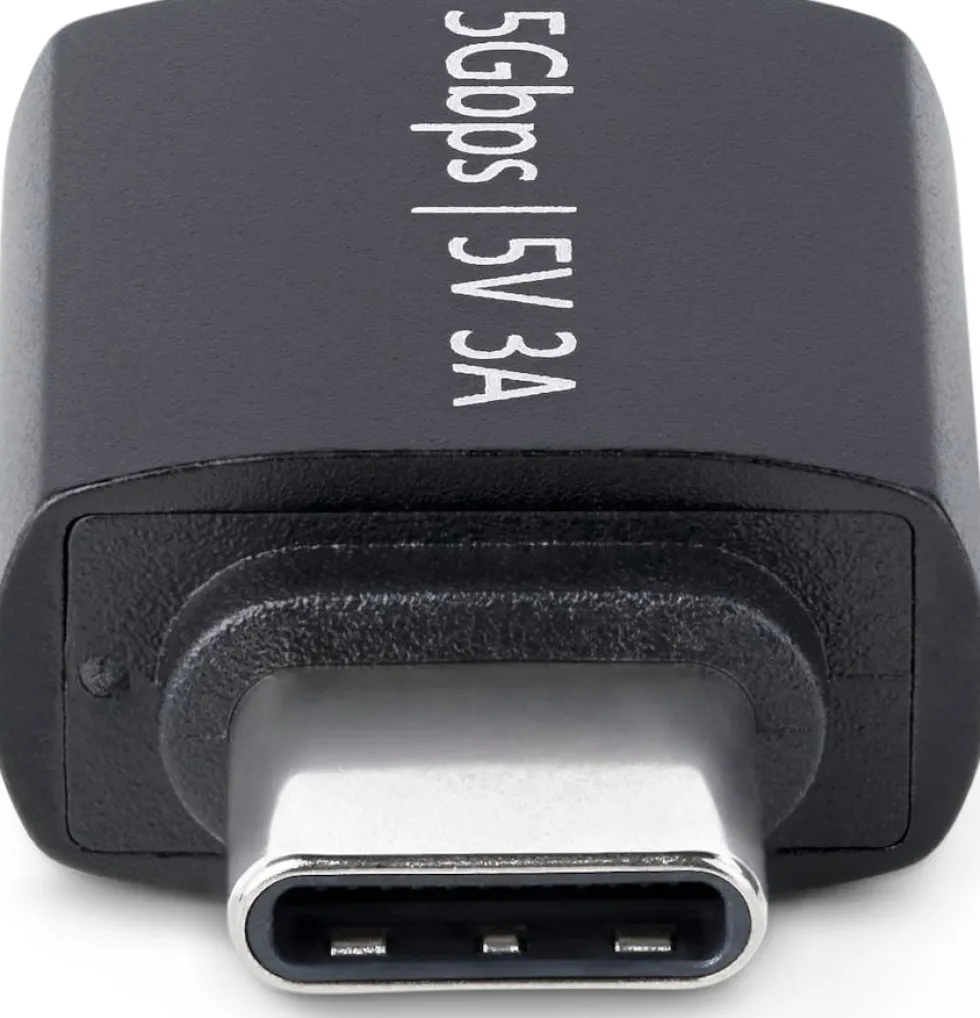 StarTech USB-C to USB-A Adapter, USB 5Gbps, Compact USB-C Male