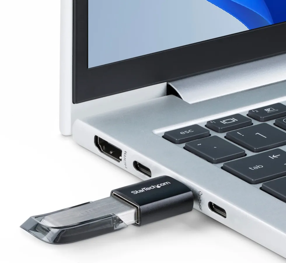 StarTech USB-C to USB-A Adapter, USB 5Gbps, Compact USB-C Male