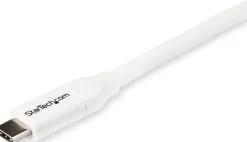 StarTech USB C to USB C Cable - 6 ft / 2m - 5A PD - M/M - White