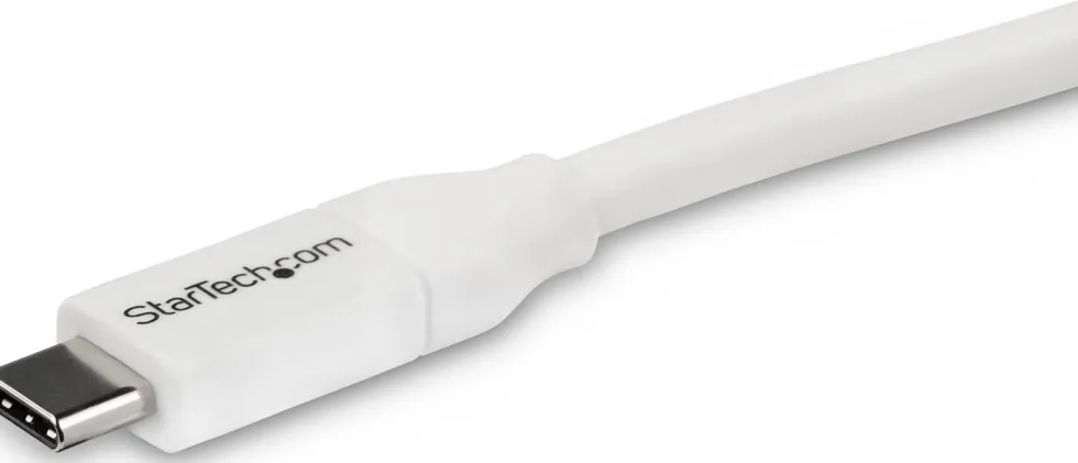 StarTech USB C to USB C Cable - 13 ft / 4m - 5A PD - M/M - White