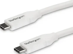 StarTech USB C to USB C Cable - 13 ft / 4m - 5A PD - M/M - White