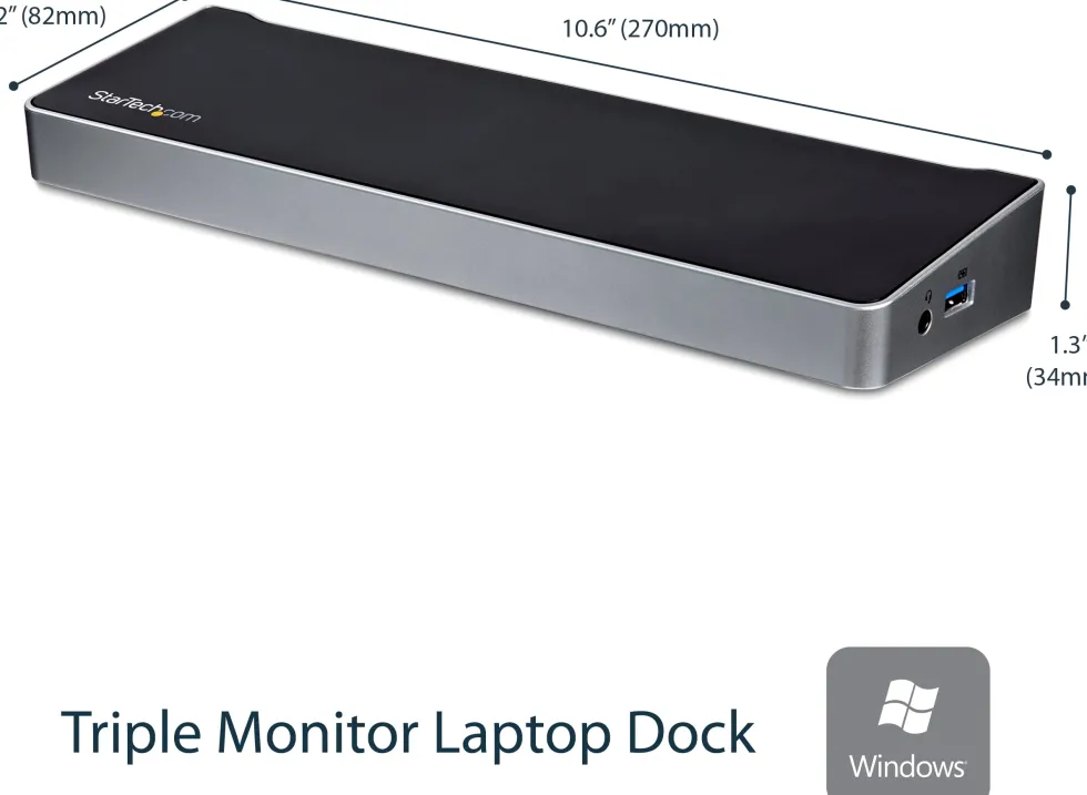 Startech USB 3.0-dockningsstation för trippelskärmar - 1x HDMI
