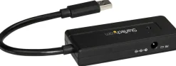 Startech USB 3.0-hubb med 4 portar - Minihubb med laddningsport