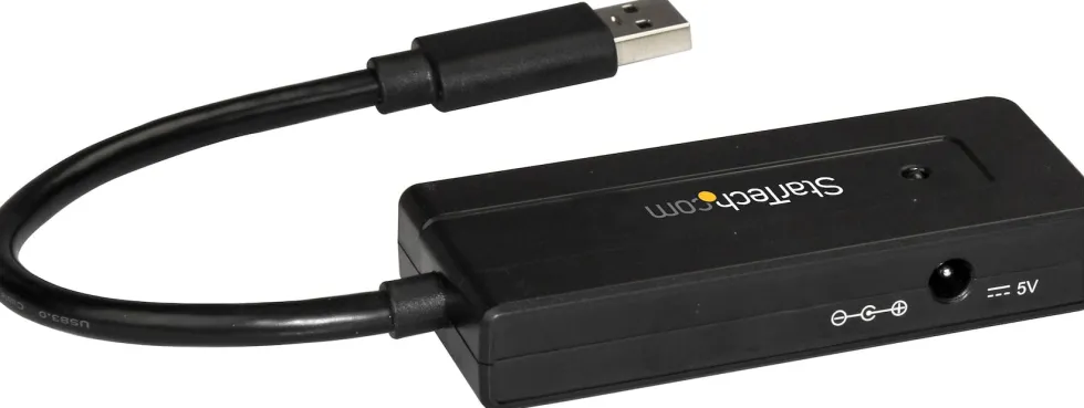 Startech USB 3.0-hubb med 4 portar - Minihubb med laddningsport