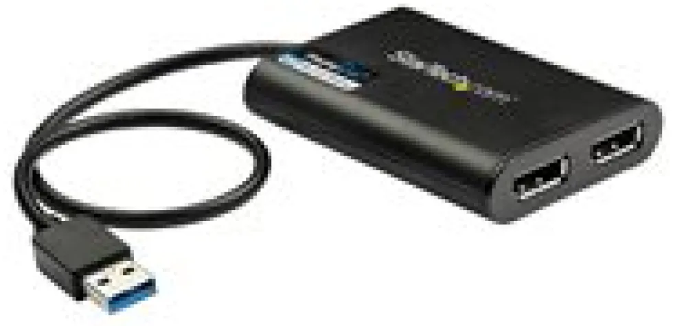 StarTech USB 3.0 till Dual DisplayPort-adapter - 4K 60 Hz
