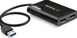StarTech USB 3.0 till Dual DisplayPort-adapter - 4K 60 Hz