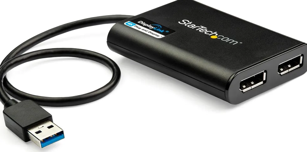 StarTech USB 3.0 till Dual DisplayPort-adapter - 4K 60 Hz