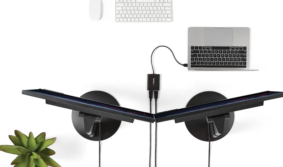 StarTech USB 3.0 till Dual DisplayPort-adapter - 4K 60 Hz