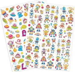 Stickers robotar och rymdfigurer 154/fp