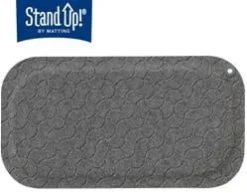 Ståmatta StandUp Big Air 53x99cm, textil grå