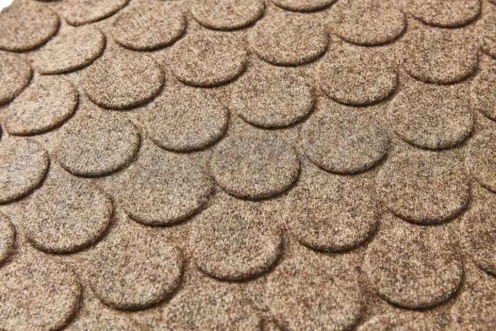 Ståmatta StandUp Circle 53x77cm, textil beige