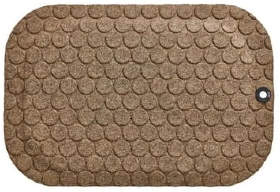 Ståmatta StandUp Circle 53x77cm, textil beige