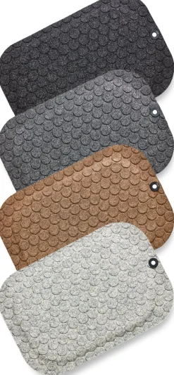 Ståmatta StandUp Circle 53x77cm, textil beige