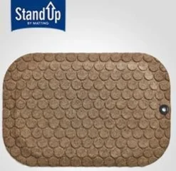 Ståmatta StandUp Circle 53x77cm, textil beige