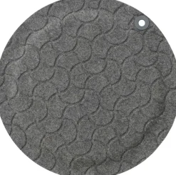 Ståmatta StandUp Round Ø56cm, textil grå