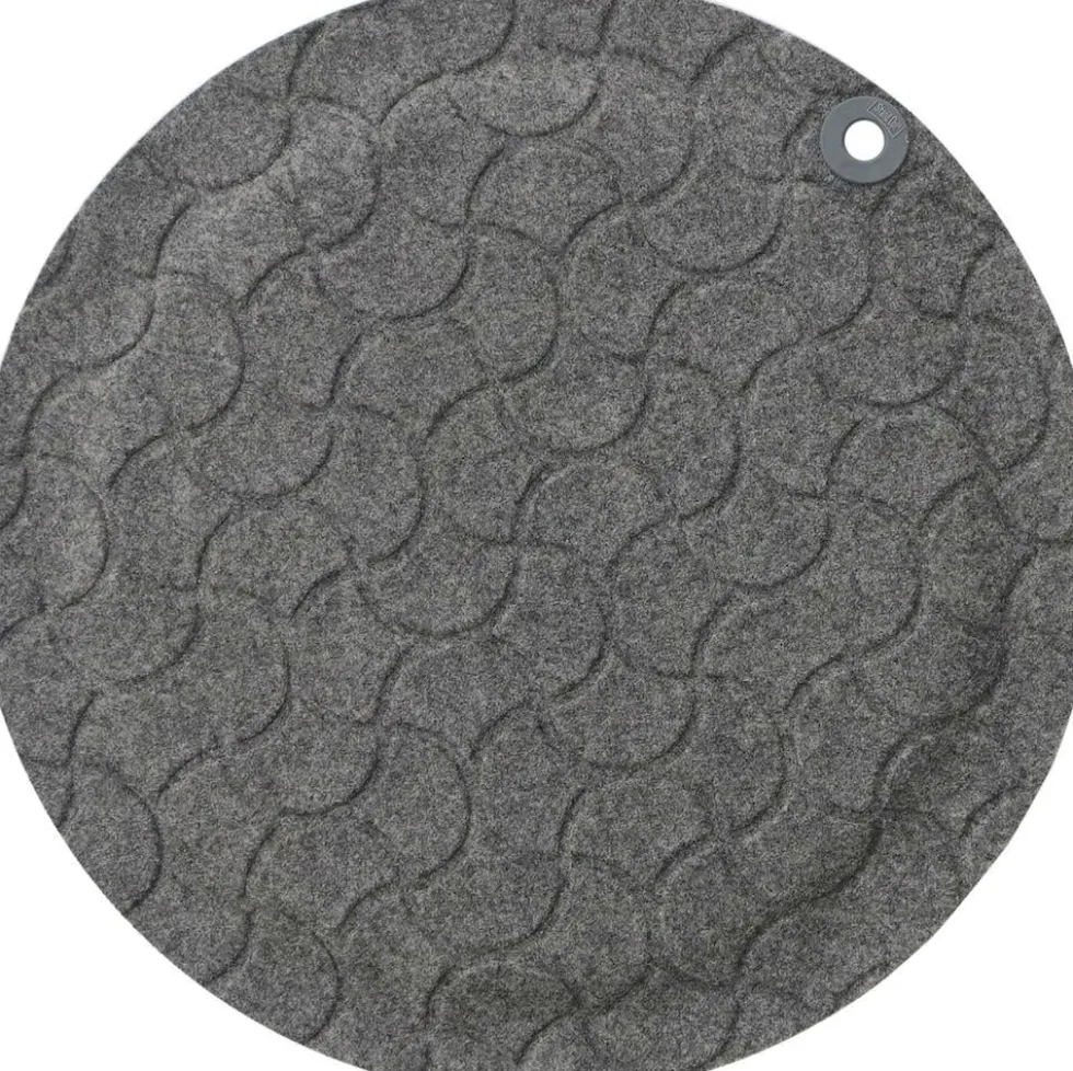 Ståmatta StandUp Round Ø56cm, textil grå