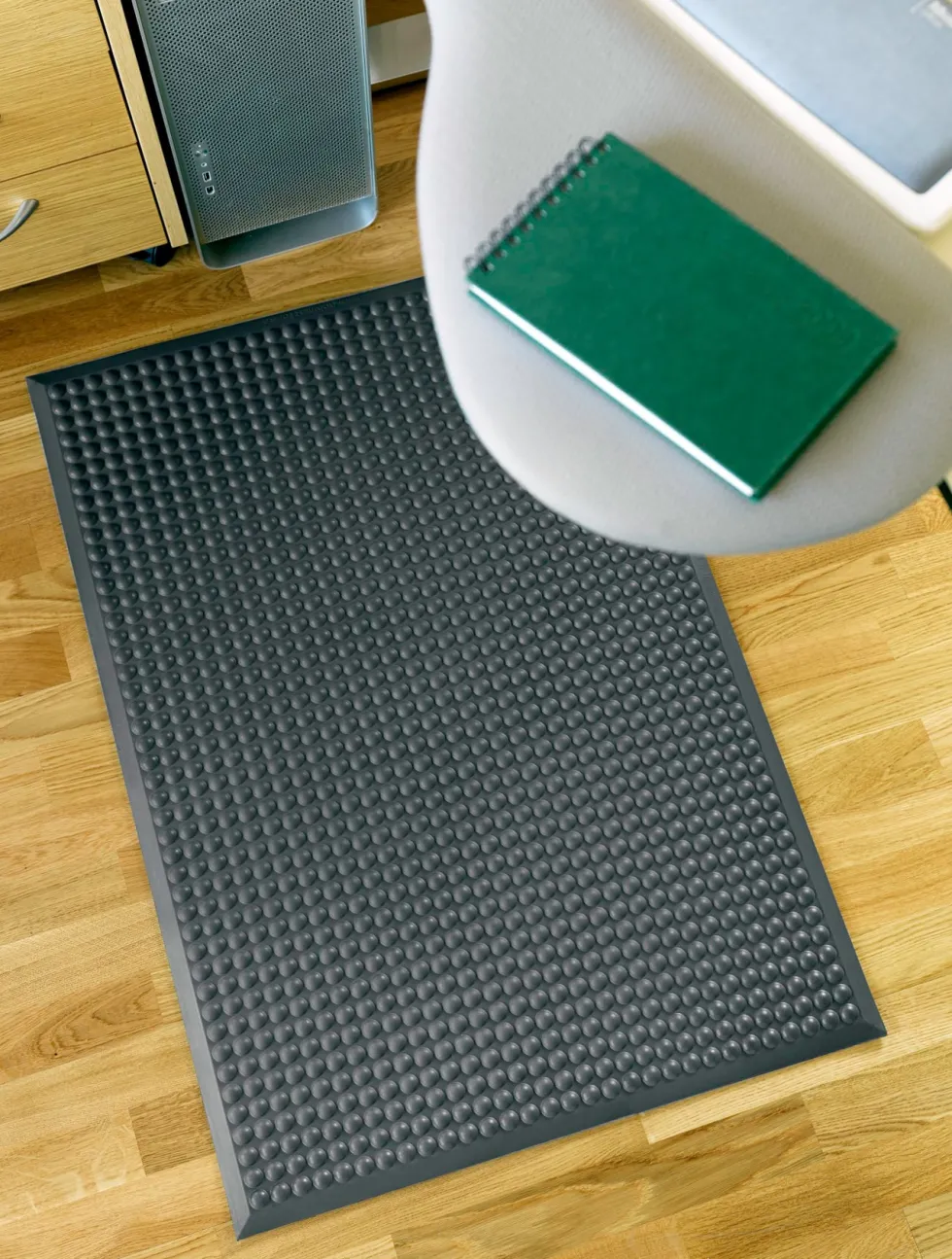 Ståmatta Yoga Pur 66x96cm, gummi grå