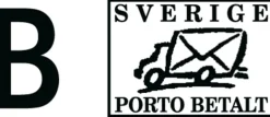 Stämpel "B-Porto Betalt" 34x14 mm COLOP Svart