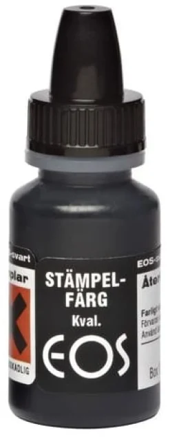 Stämpelfärg EOS Svart, för självfärgande stämplar