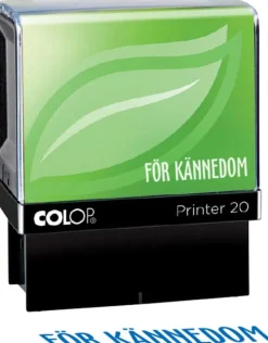 Stämpel "FÖR KÄNNEDOM" 33x8mm COLOP Blå