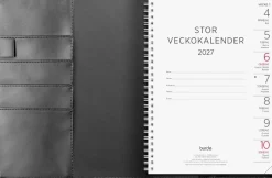 Stor Veckokalender 2027 svart