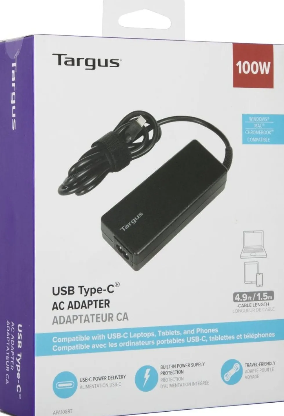 Strömadapter TARGUS USB-C 100W PD