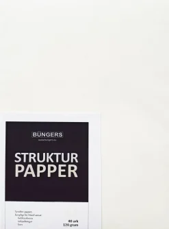 Strukturpapper A4 120g vit 40/