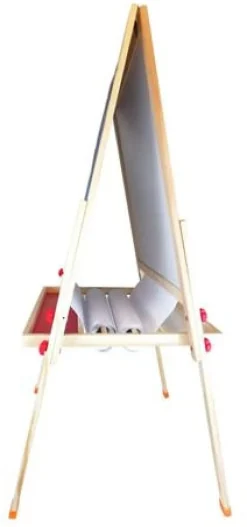 Ståstaffli Whiteboard Dubbelsidig, för barn, 60x115cm