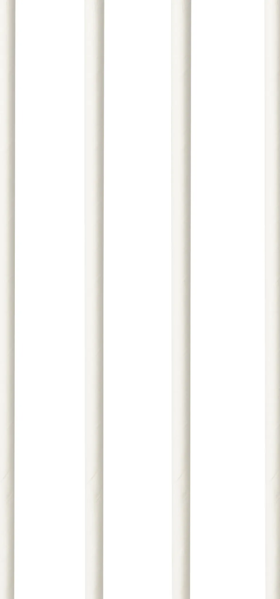 Sugrör PURE papper 6mmx20cm vit 100/fp