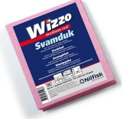 Svampduk Wizzo Medium röd 21x17cm, 10/FP