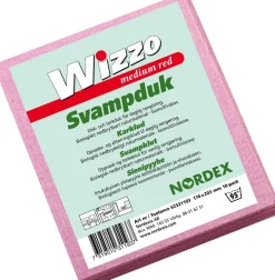 Svampduk Wizzo Medium röd 21x17cm, 10/FP