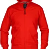Sweatjacka TEXSTAR HC04 röd XS