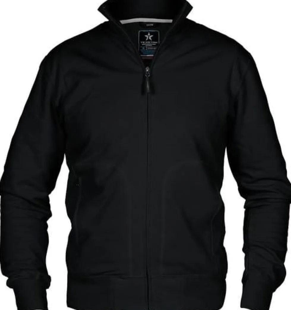 Sweatjacka TEXSTAR HC04 svart XL