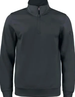 Sweatshirt halfzip CLIQUE 021013 sv 4XL