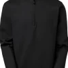 Sweatshirt halfzip SW Stewart svart 5XL