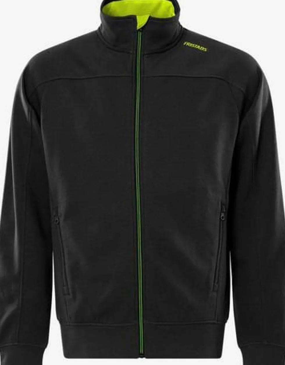 Sweatshirt jacka FRISTAD 7552 2XL sv/gul
