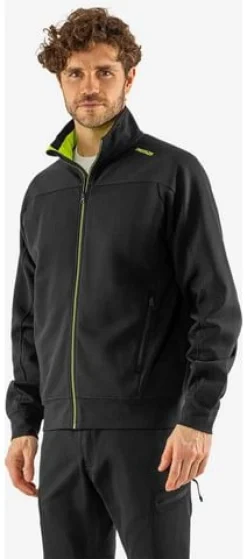 Sweatshirt jacka FRISTAD 7552 2XL sv/gul