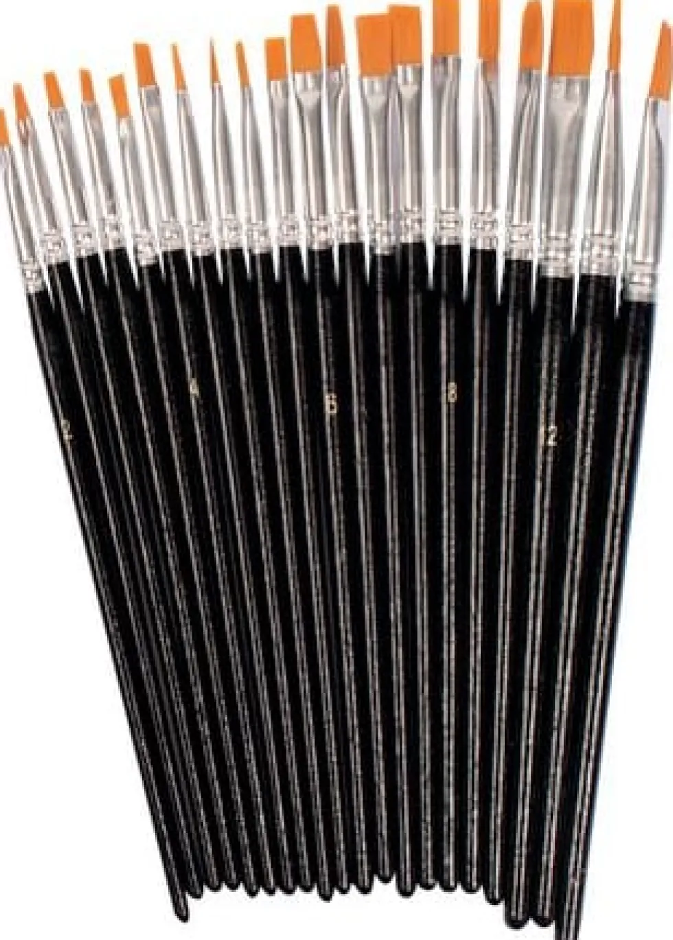 Syntetpenselset flata 20/fp